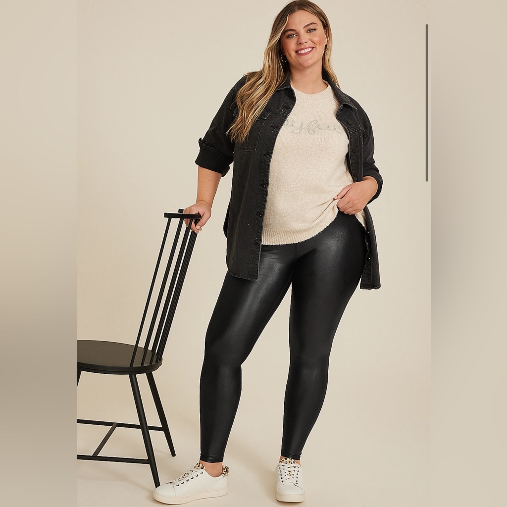 Maurice’s Luxe Liquid Shine High Rise Legging Size Xxl Reg